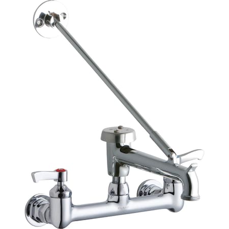 Elkay Elkay 8" Centers WFaucet 7" Bucket Hook Spout 2" Lvr Hdl Inlets Ch LK940BP07L2H